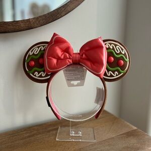 Minnie Mouse Gingerbread Ear Headband for Adults – Disney Eats NWT